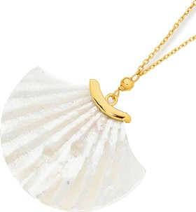 9ct-Gold-45cm-Mother-of-Pearl-Necklet on sale