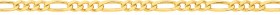 9ct-Gold-19cm-Solid-31-Figaro-Bracelet on sale