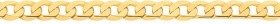 9ct-Gold-20cm-Solid-Bevelled-Close-Curb-Bracelet on sale