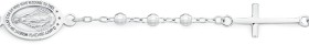 Sterling-Silver-Miraculous-Cross-Bracelet on sale