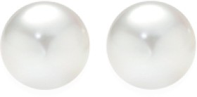 Sterling+Silver+6-6.5mm+Button+Cultured+Freshwater+Pearl+Stud+Earrings