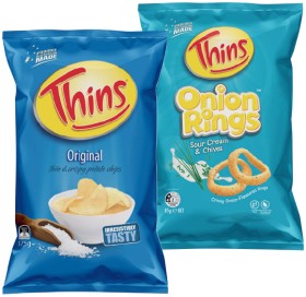 Thins+Chips+150-175g+or+Onion+Rings+85g+Selected+Varieties