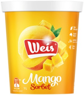 Weis+Sorbet+or+Half+Sorbet+and+Half+Ice+Cream+1+Litre+Selected+Varieties