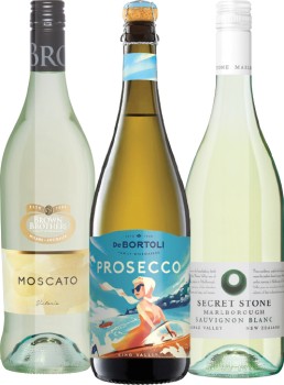 Brown+Brothers+Moscato%2C+De+Bortoli+King+Valley+or+Secret+Stone+750mL+Varieties