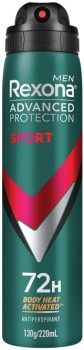 Rexona-Advanced-Protection-Antiperspirant-Spray-220mL-Selected-Varieties on sale