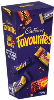 Cadbury+Favourites+336-340g+or+Toblerone+Pralines+180g+Selected+Varieties