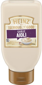 Heinz+Seriously+Good+Aioli%2C+Mayonnaise+or+Tartare+Sauce+295mL+Selected+Varieties