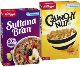 Kellogg%26rsquo%3Bs+Sultana+Bran+420g%2C+Crunchy+Nut+Corn+Flakes+380g%2C+Nutri-Grain+290g%2C+Original+Special+K+300g+or+Coco+Pops+Chocos+260g