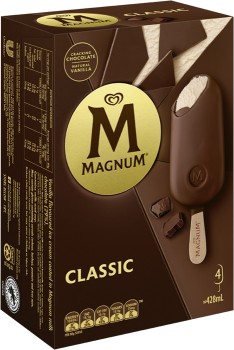 Streets+Magnum+Ice+Cream+Sticks+4+Pack%2C+mini+6+Pack+or+Tub+440mL+Selected+Varieties