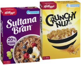 Kellogg%26rsquo%3Bs+Sultana+Bran+420g%2C+Crunchy+Nut+Corn+Flakes+380g%2C+Nutri-Grain+290g%2C+Original+Special+K+300g+or+Coco+Pops+Chocos+260g