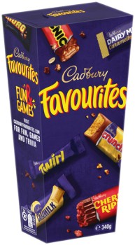 Cadbury+Favourites+336-340g+or+Toblerone+Pralines+180g+Selected+Varieties