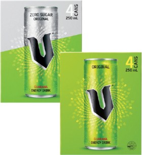 V-Energy-Drink-4x250mL on sale