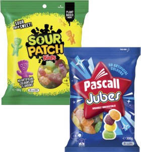 Sour-Patch-190g-or-Pascall-Candy-180g-300g on sale