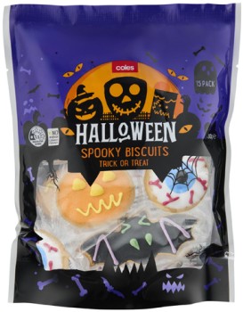 Coles+Halloween+Cookies+15+Pack+150g