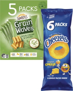 Cheezels+or+Parkers+Pretzels+6+Pack+or+Grainwaves+5+Pack