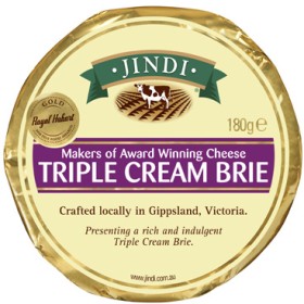 Jindi-Triple-Cream-Brie-200g on sale