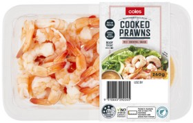 Coles+Cooked+Prawns+with+Cocktail+Sauce+260g