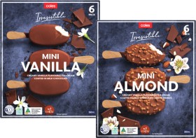 Coles-Irresistible-Ice-Cream-Mini-6-Pack-400mL on sale