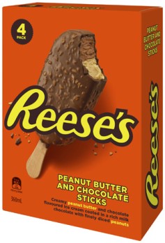 Reeses-Hersheys-or-Violet-Crumble-Ice-Cream-4-Pack-360mL-440mL on sale