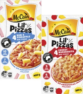 McCain+Lil+Pizzas+4+Pack+380g-400g