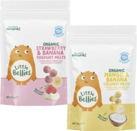 Little+Bellies+Strawberry+%26amp%3B+Banana+Yoghurt+Melts+or+Mango+%26amp%3B+Banana+Coconut+Melts+20g