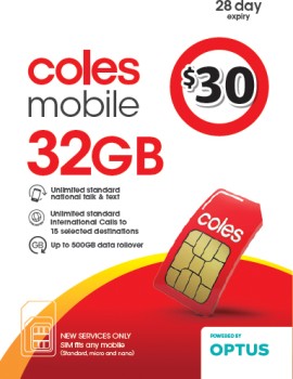 Coles+Mobile+%2430+Prepaid+SIM+Kit