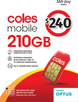 Coles+Mobile+%24240+Prepaid+SIM+Kit