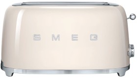 Smeg+50%26rsquo%3Bs+Style+4-Slice+Toaster+in+Cream