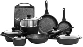 The-Cooks-Collective-10pc-Classic-Cast-Aluminium-Non-Stick-Cookware-Set on sale