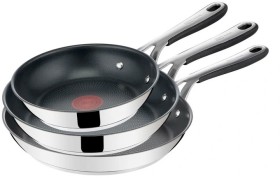 Jamie-Oliver-by-Tefal-Kitchen-Essentials-Induction-Non-Stick-Stainless-Steel-Triple-Frypan-Pack-20-24-and-28cm on sale