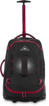 High-Sierra-Composite-V4-Wheeled-Duffle-in-Black-and-Red on sale