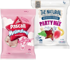 The+Natural+Confectionery+Co.+130%E2%80%91230g%2C+Pascall+150%E2%80%91300g+or+Sour+Patch+Kids+Bag+190g+Selected+Varieties