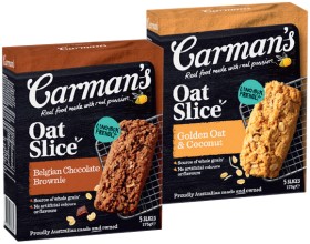 Carman%26%23039%3Bs+Oat+Slice+5+Pack+or+Aussie+Oat+Bars+5%E2%80%916+Pack+Selected+Varieties