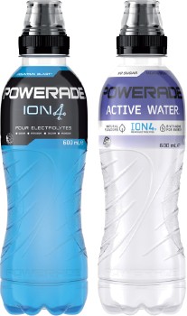 Powerade+or+Powerade+Active+Water+600mL+Selected+Varieties