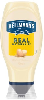 Hellmann%26%23039%3Bs+Mayonnaise+Squeeze+400%E2%80%91432g+Selected+Varieties