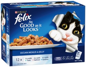 Purina-Felix-Wet-Cat-Food-12x85g-Selected-Varieties on sale