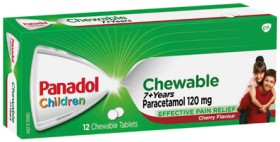 Panadol+Children+7%2B+Years+Chewable+Paracetamol+Tablets+12+Pack%2A%2A