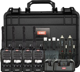 GME+TX677+2+Watt+UHF+CB+Handheld+Radio+Quad+Pack+Black