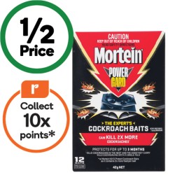 Mortein+Powergard+Cockroach+Baits+Pk+12