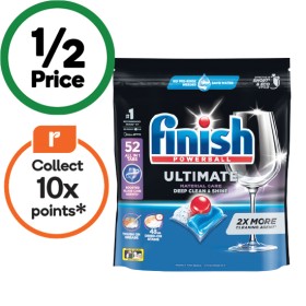 Finish-Ultimate-Material-Care-Dishwasher-Tablets-Pk-52 on sale