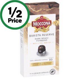 Moccona-Coffee-Capsules-Pk-10 on sale