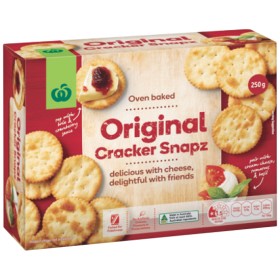 Woolworths-Snapz-Original-Crackers-250g on sale