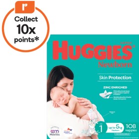 Huggies+Infant+Nappies+Pk+96+or+Newborn+Nappies+Pk+108