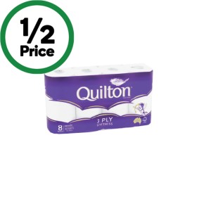 Quilton+Classic+3+Ply+Toilet+Tissue+Pk+8