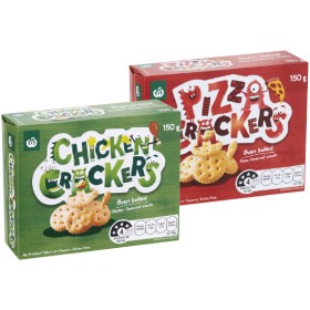 NEW+Woolworths+Chicken+or+Pizza+Crackers+Oven+Baked+150g