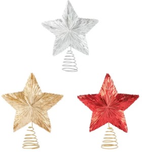 Tinsel-Tree-Topper-Assorted on sale