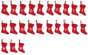 Christmas-Letter-Stocking-Decoration-Assorted on sale