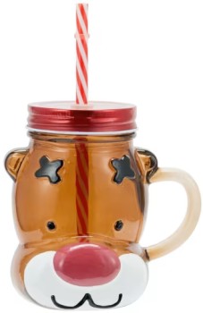 Rudolph-Drink-Jar-and-Straw on sale