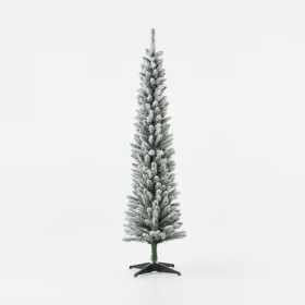 182m-6ft-Flocked-Slim-Prelit-Christmas-Tree on sale