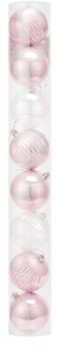 8-Pack-8cm-Pink-Baubles on sale